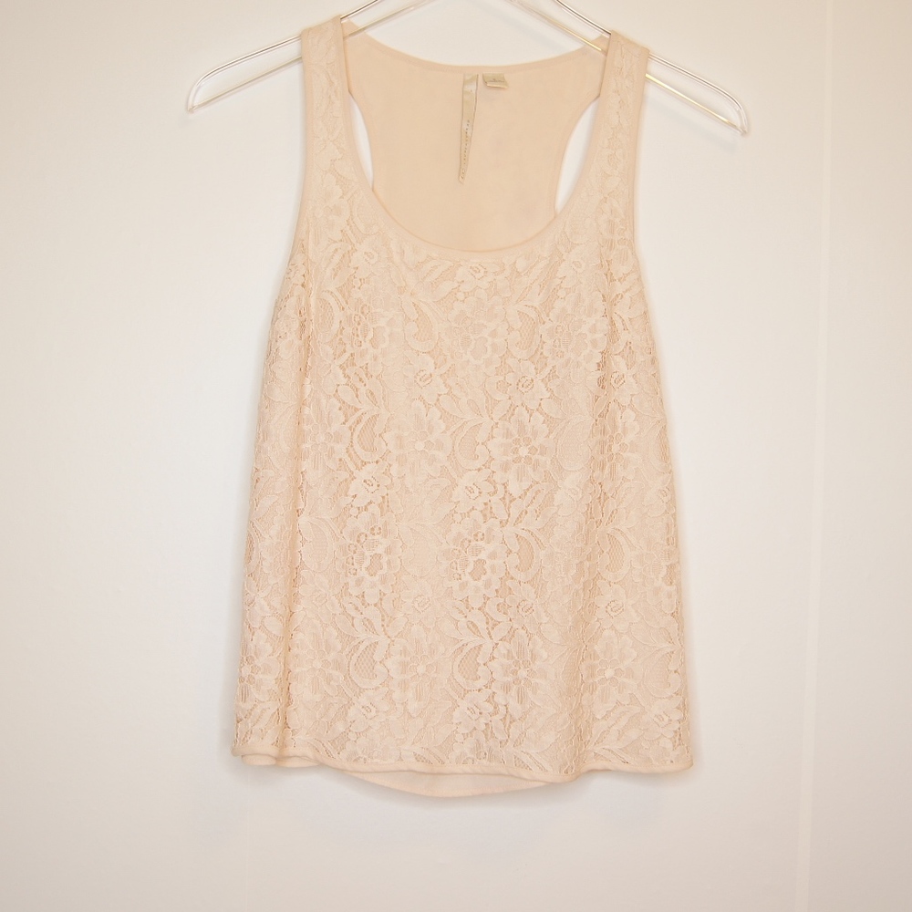 LC Lauren Conrad | Racerback Lace Tank B1